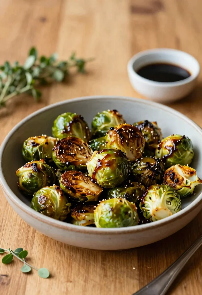 12 Date Night Dinner Recipes for Simple Impressive Meals - 7. Balsamic Glazed Brussels Sprouts