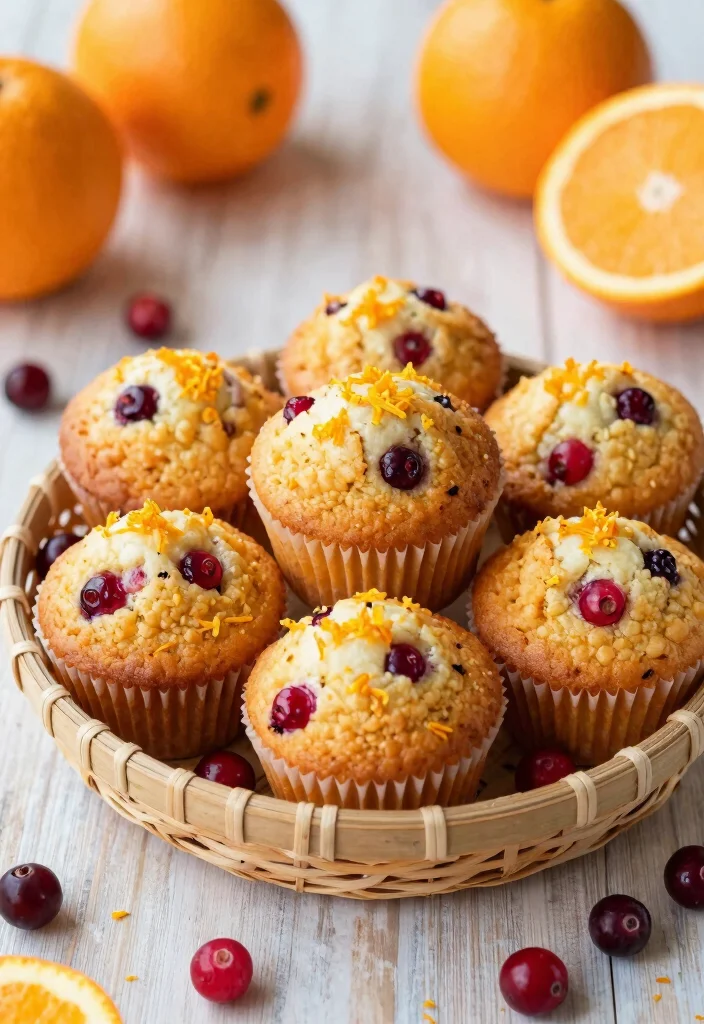 12 Easy Fall Dessert Recipes with Cozy Quick Seasonal Flavors - 10. Cranberry Orange Muffins