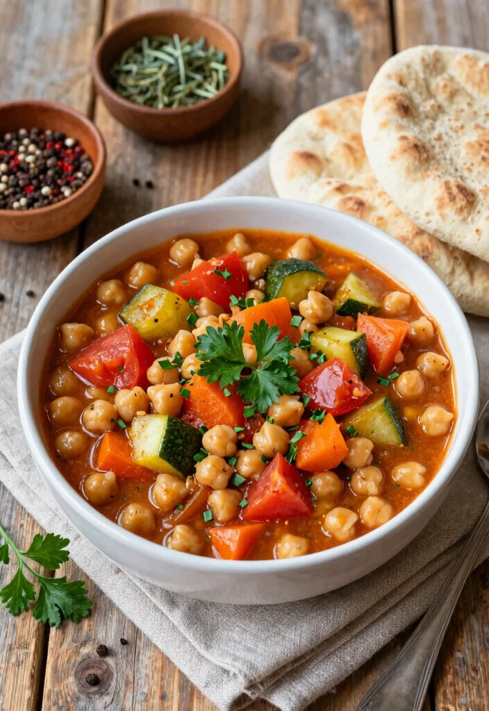 12 Easy Healthy Slow Cooker Recipes for Simple Weeknight Meals - 6. Mediterranean Chickpea Stew