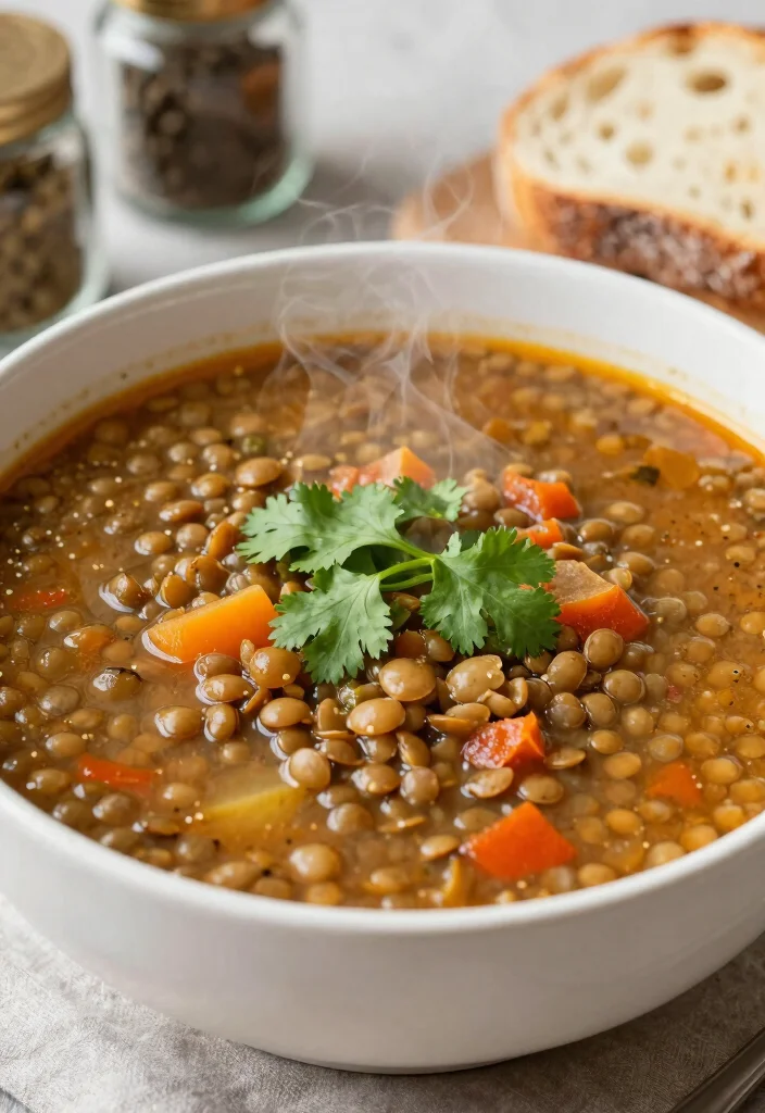 12 Easy Healthy Slow Cooker Recipes for Simple Weeknight Meals - 8. Spicy Lentil Soup