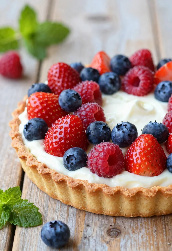 12 Fruity Dessert Recipes for Fresh Light Simple Sweets - 1. Berry Tart with Almond Crust