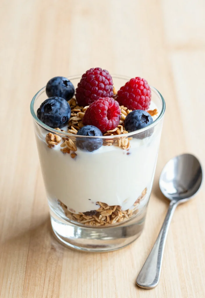 12 Fruity Dessert Recipes for Fresh Light Simple Sweets - 10. Yogurt Parfait with Granola and Berries