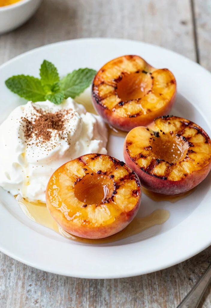 12 Fruity Dessert Recipes for Fresh Light Simple Sweets - 4. Grilled Peaches with Honey
