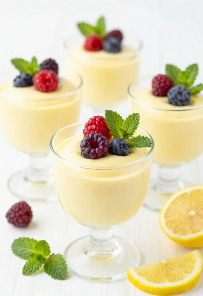 12 Fruity Dessert Recipes for Fresh Light Simple Sweets - 5. Lemon Mousse with Fresh Berries