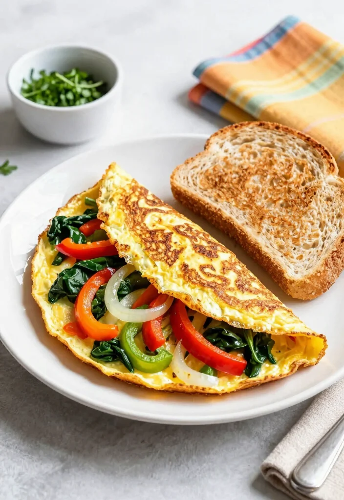 12 Healthy Breakfast Recipes for Easy Energizing Mornings - 8. Veggie Omelette