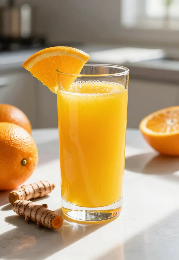 12 Healthy Juice Recipes for Fresh Easy Daily Sips - 12. Orange Turmeric Juice