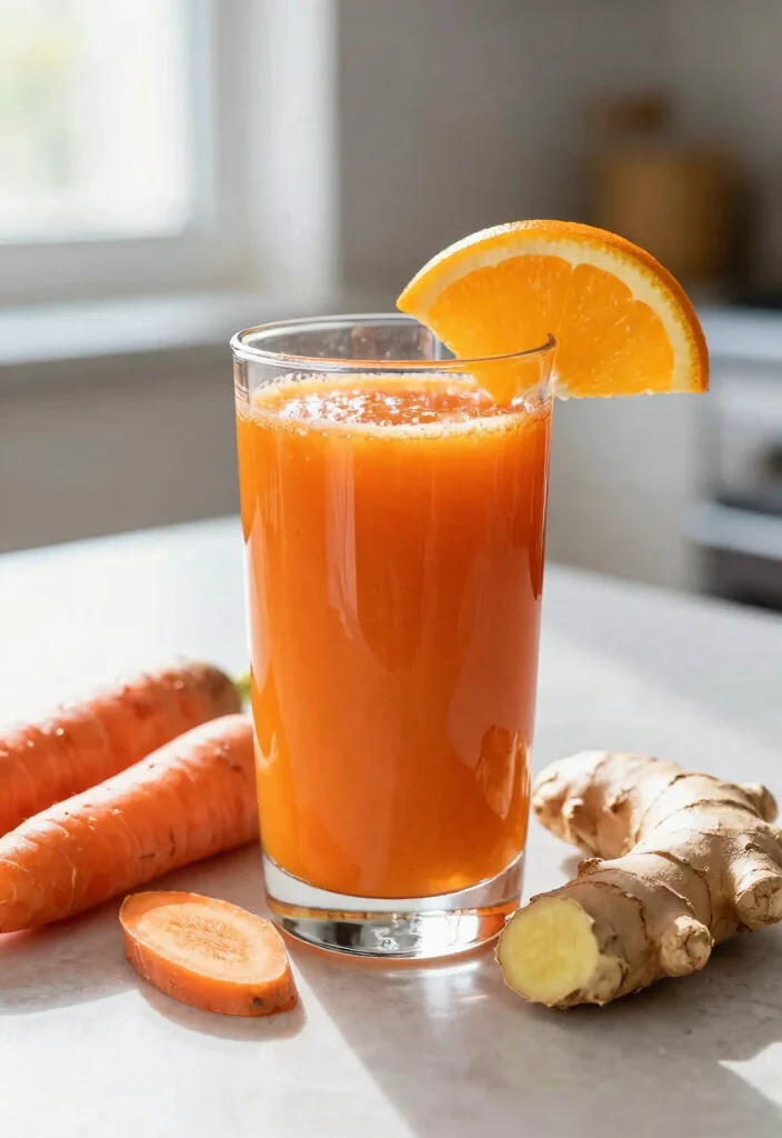 12 Healthy Juice Recipes for Fresh Easy Daily Sips - 5. Carrot Ginger Juice