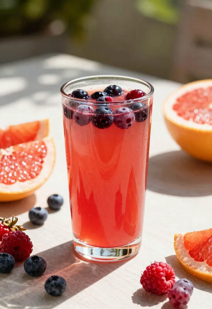 12 Healthy Juice Recipes for Fresh Easy Daily Sips - 9. Grapefruit and Berry Juice
