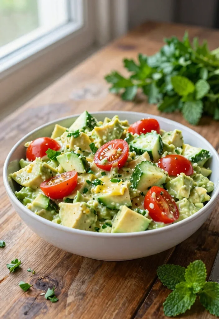 12 Healthy Potato Recipes for Light Flavorful Sides - 1. Creamy Avocado Potato Salad