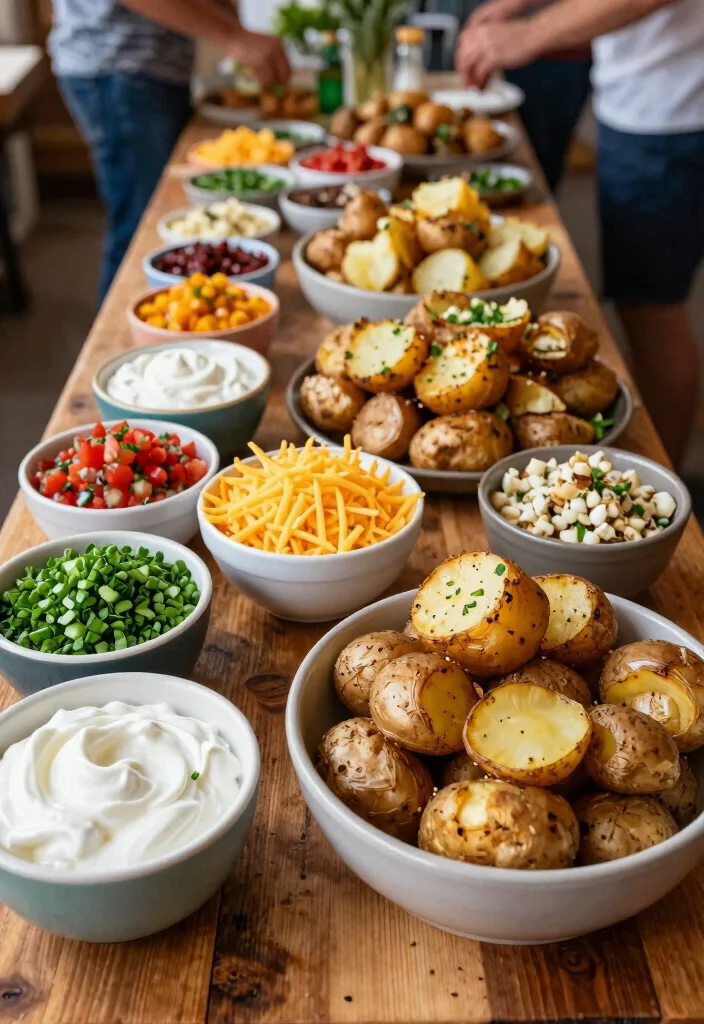 12 Healthy Potato Recipes for Light Flavorful Sides - 10. Baked Potato Bar