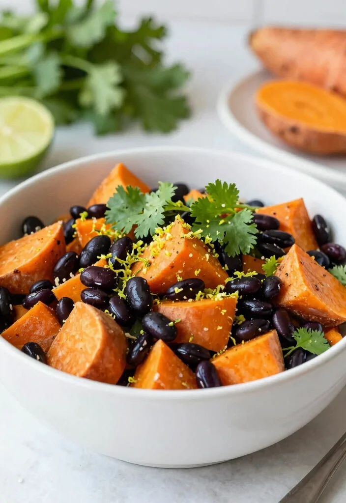 12 Healthy Potato Recipes for Light Flavorful Sides - 12. Sweet Potato and Black Bean Salad