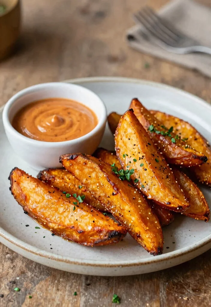 12 Healthy Potato Recipes for Light Flavorful Sides - 4. Spicy Sweet Potato Wedges
