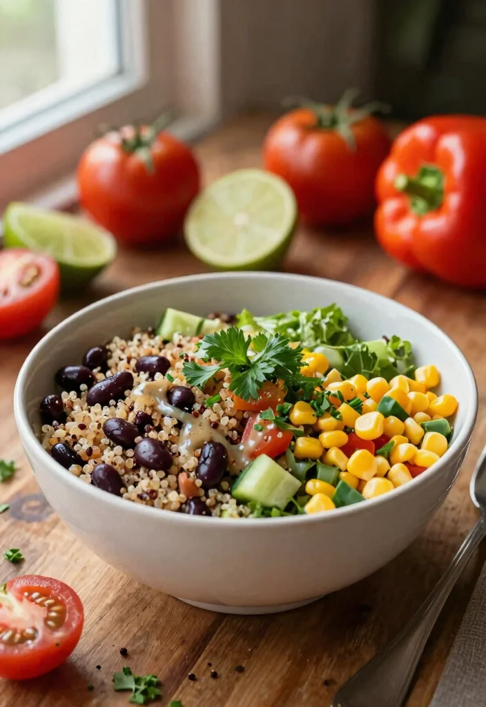 12 Heart-Healthy Recipes for Simple Nourishing Everyday Meals - 1. Quinoa & Black Bean Salad