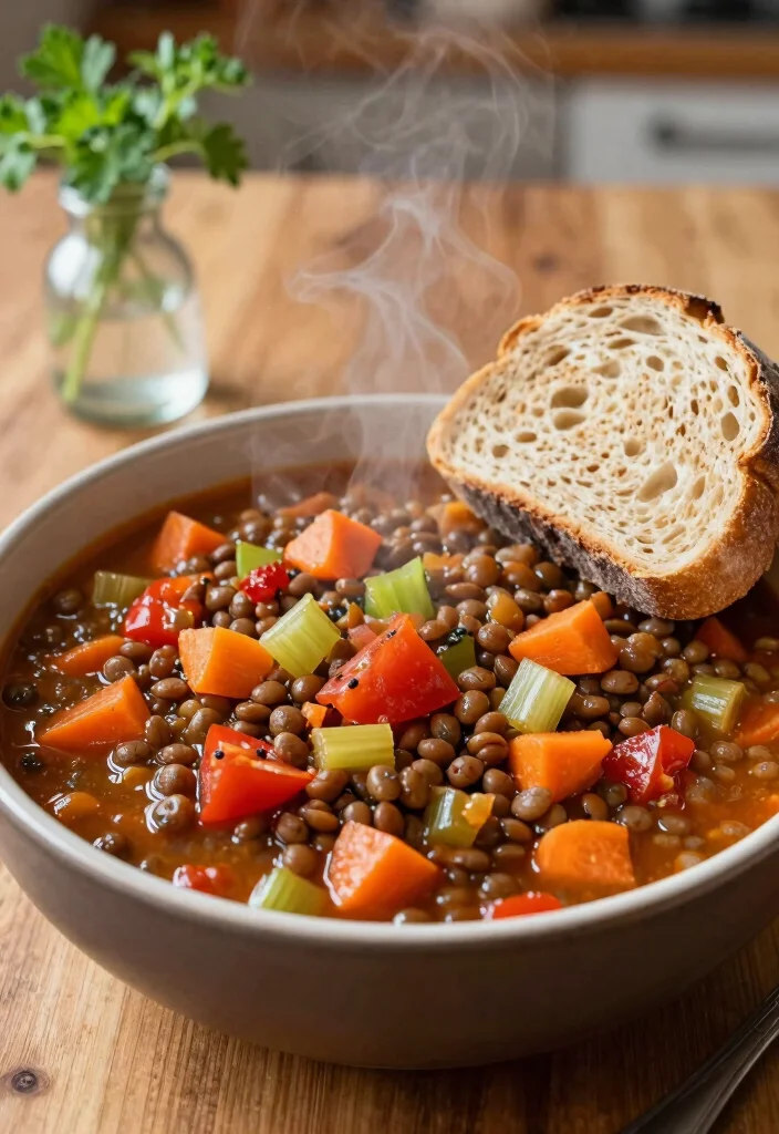12 Heart-Healthy Recipes for Simple Nourishing Everyday Meals - 3. Lentil & Vegetable Stew