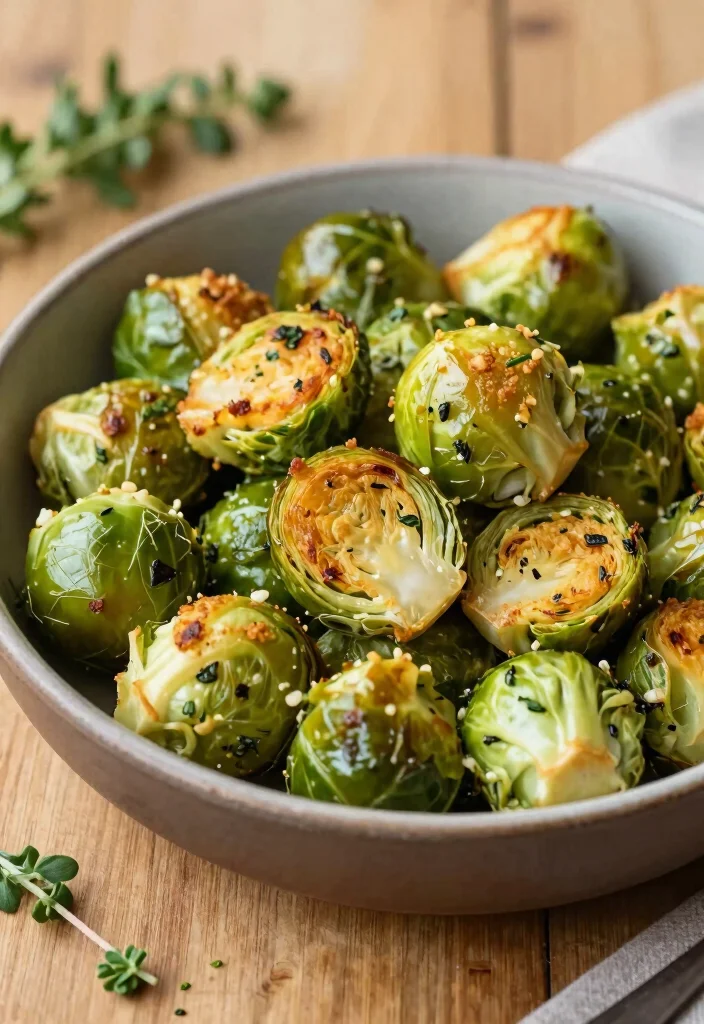 12 Heart-Healthy Recipes for Simple Nourishing Everyday Meals - 7. Garlic & Herb Roasted Brussels Sprouts