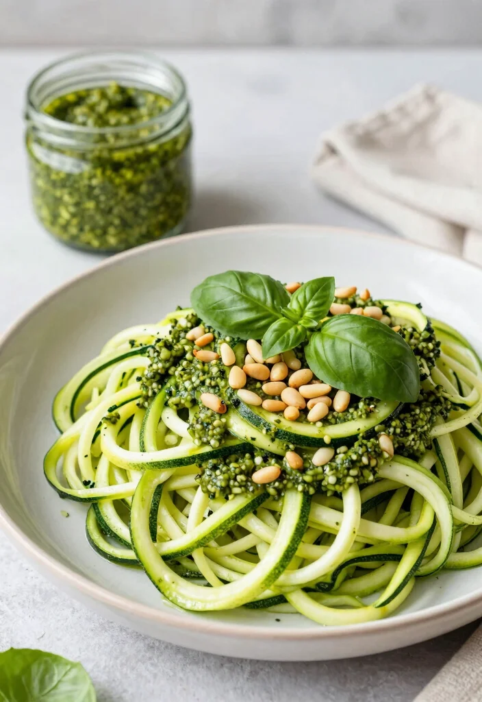 12 Heart-Healthy Recipes for Simple Nourishing Everyday Meals - 8. Zucchini Noodles with Pesto