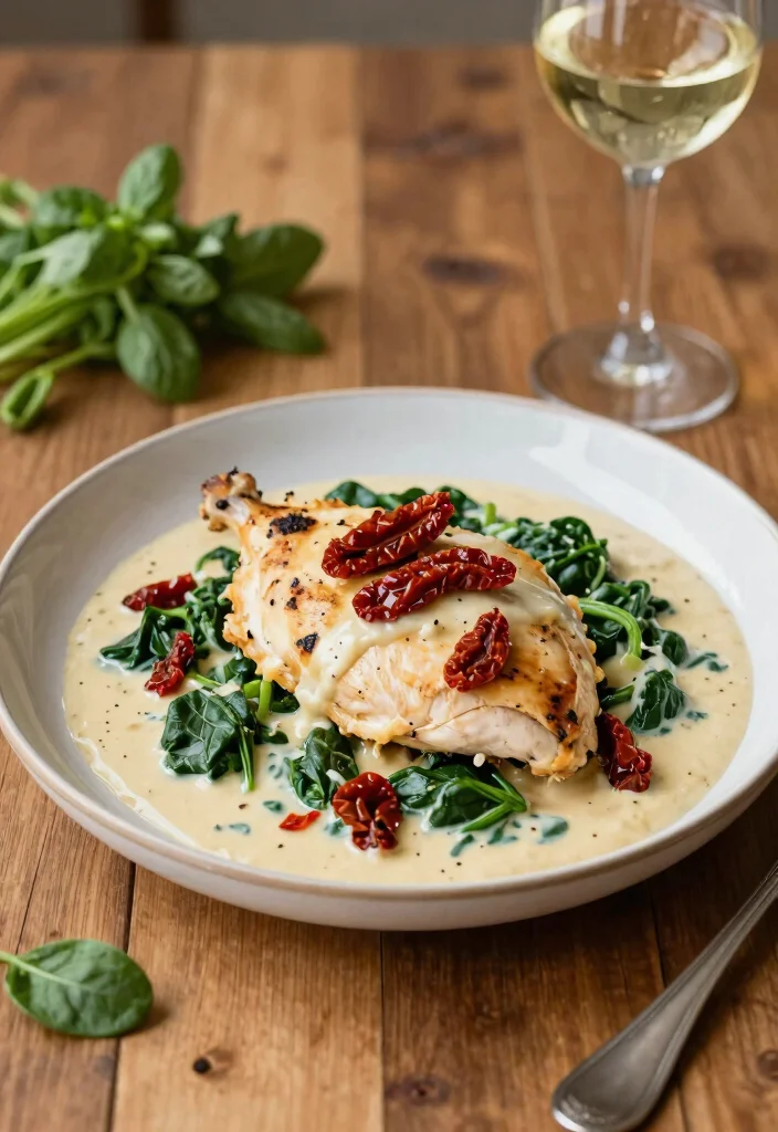 12 Keto Meat Recipes for Easy Flavor-Packed Low-Carb Dinners - 2. Creamy Tuscan Garlic Chicken