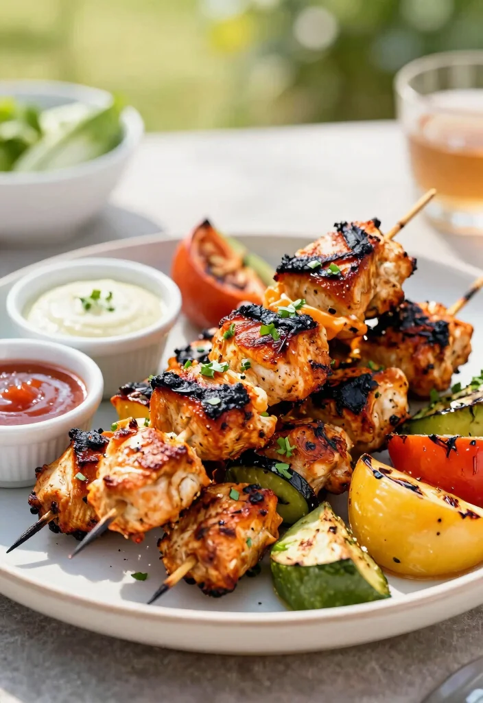 12 Keto Meat Recipes for Easy Flavor-Packed Low-Carb Dinners - 4. Spicy Grilled Chicken Skewers