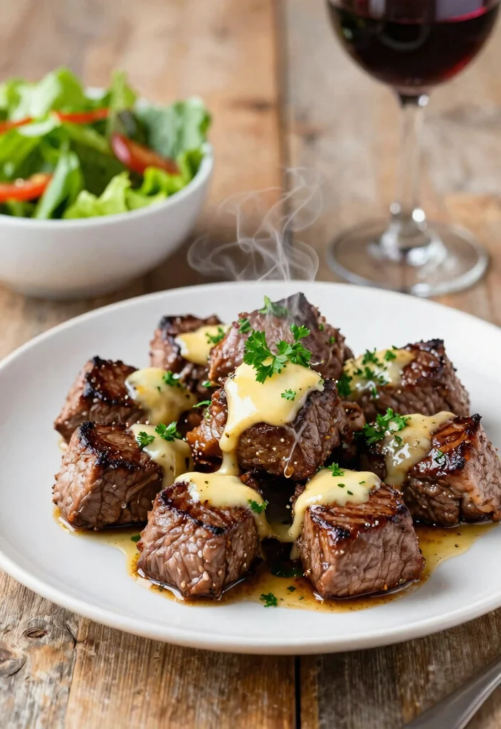 12 Keto Meat Recipes for Easy Flavor-Packed Low-Carb Dinners - 7. Garlic Butter Steak Bites