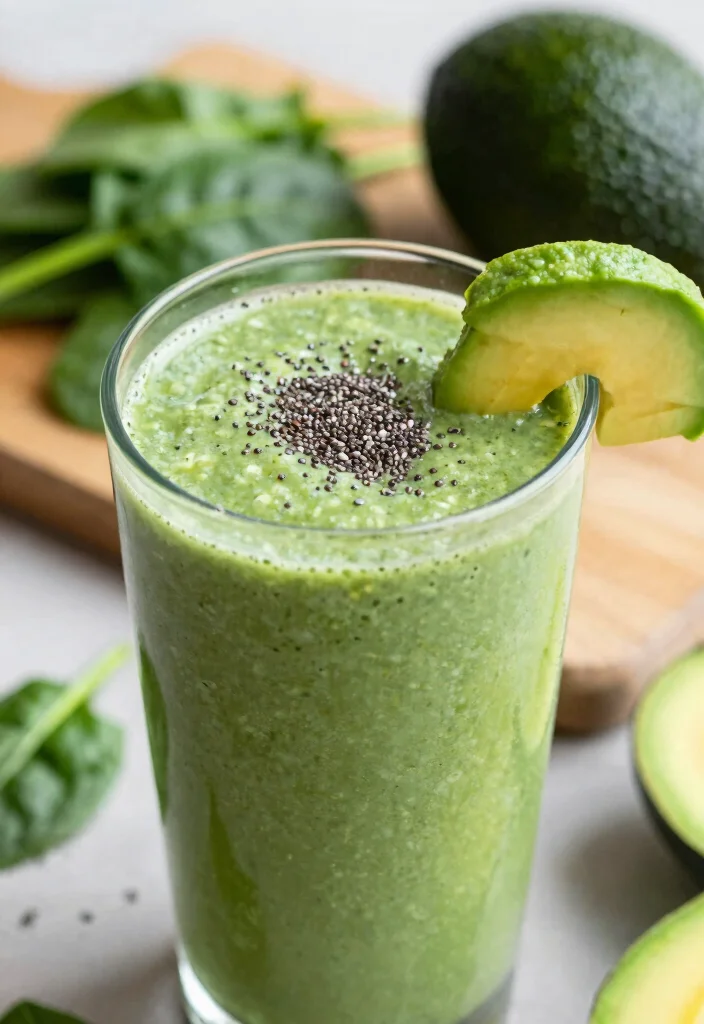 12 Keto Smoothie Recipes for Light Low-Carb Morning Drinks - 1. Creamy Avocado Spinach Smoothie
