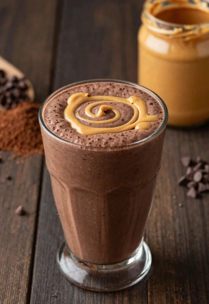 12 Keto Smoothie Recipes for Light Low-Carb Morning Drinks - 3. Chocolate Peanut Butter Keto Smoothie