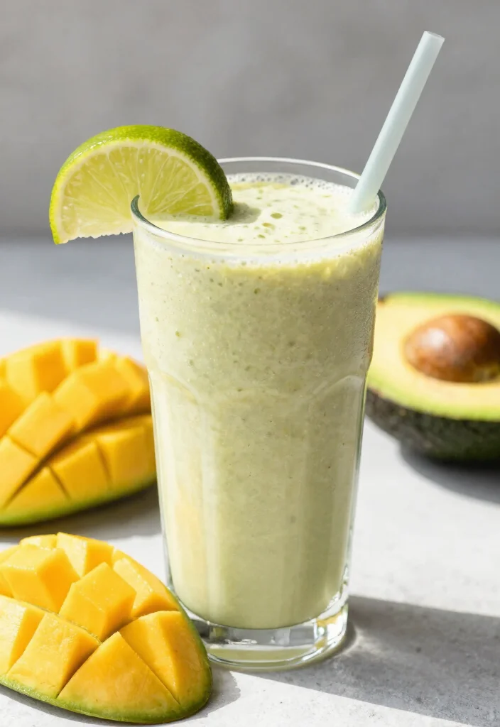 12 Keto Smoothie Recipes for Light Low-Carb Morning Drinks - 8. Mango Avocado Smoothie