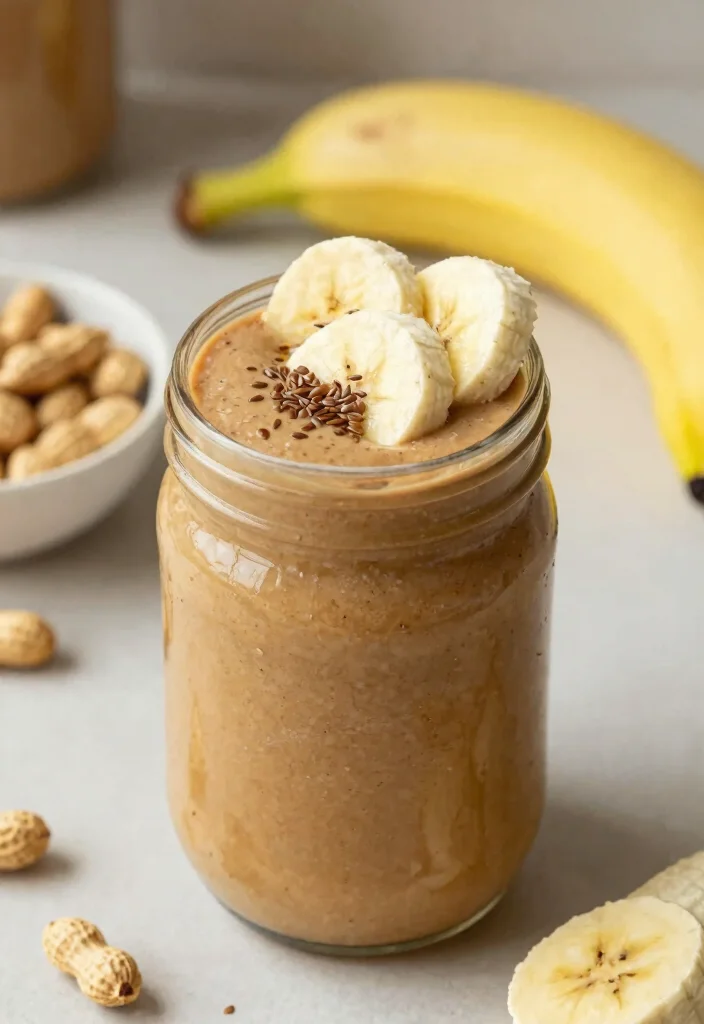 12 Keto Smoothie Recipes for Light Low-Carb Morning Drinks - 9. Peanut Butter Banana Smoothie