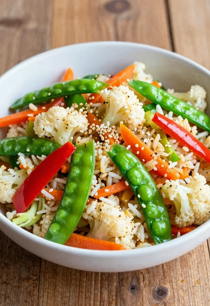 12 Keto Vegetable Recipes for Light Easy Low-Carb Sides - 3. Cauliflower Rice Stir-Fry