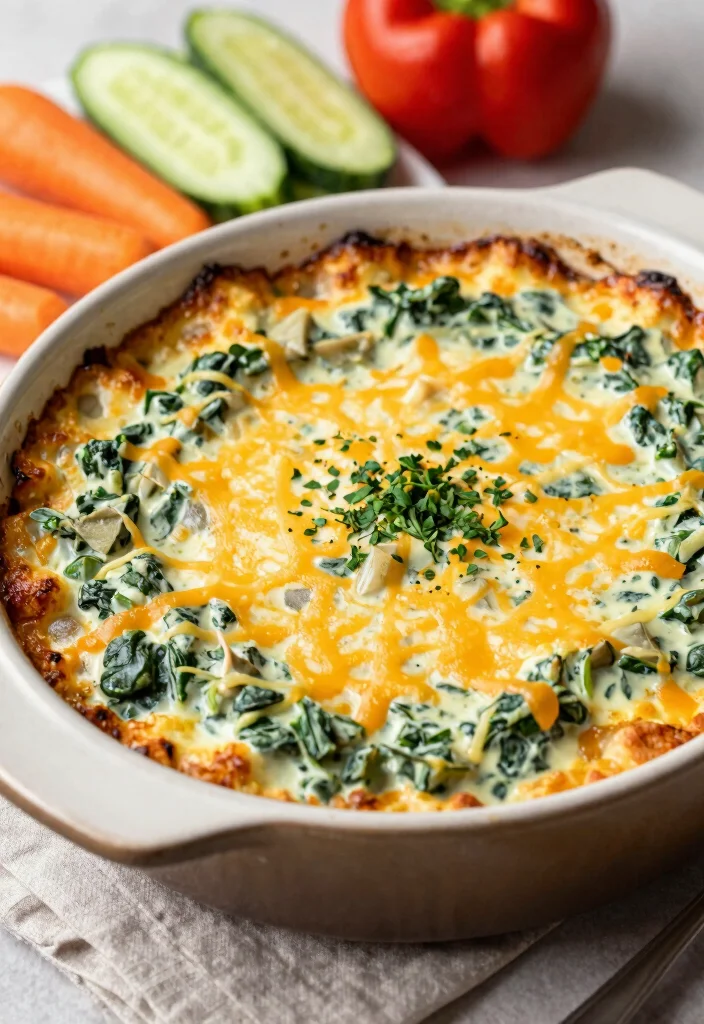 12 Keto Vegetable Recipes for Light Easy Low-Carb Sides - 4. Creamy Spinach and Artichoke Dip