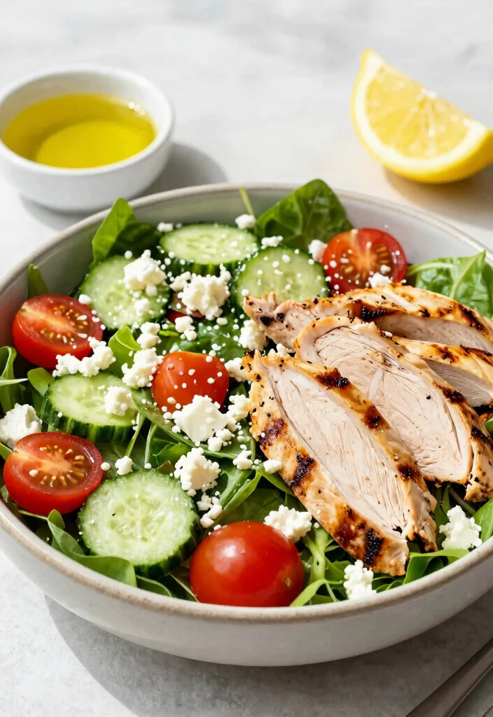 12 Low-Carb Keto Recipes for Easy Balanced Low-Carb Meals - 4. Greek Salad with Grilled Chicken