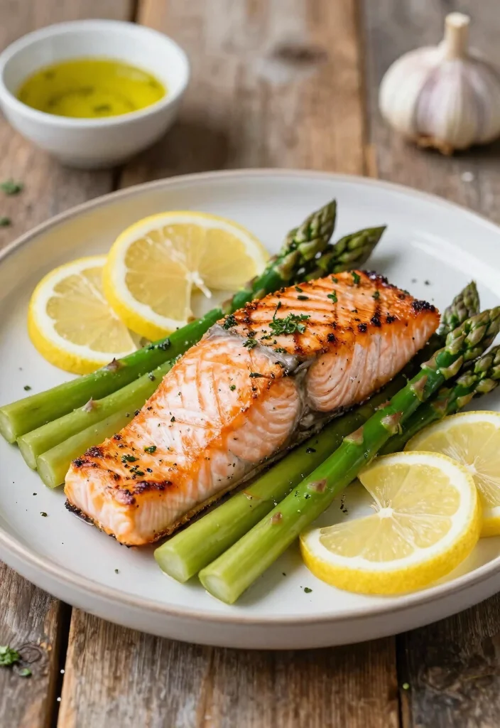 12 Low-Carb Keto Recipes for Easy Balanced Low-Carb Meals - 6. Grilled Salmon with Asparagus