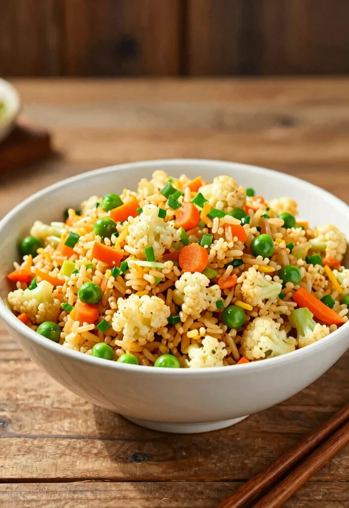 12 Low-Carb Vegan Recipes for Light Flavorful Eating - 2. Cauliflower Fried Rice