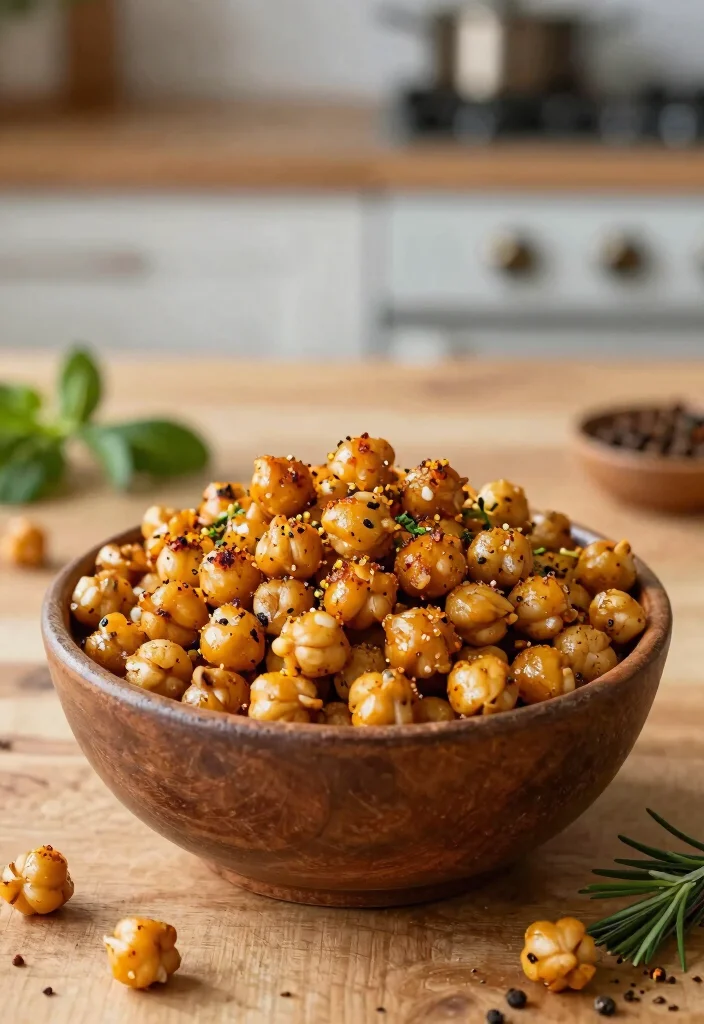 12 Low-Carb Vegan Recipes for Light Flavorful Eating - 3. Spicy Roasted Chickpeas