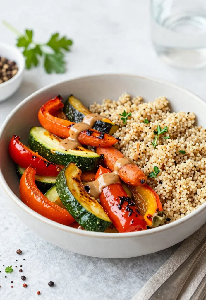 12 Meatless Dinner Recipes for Easy Plant-Powered Nights - 11. Roasted Vegetable Bowl