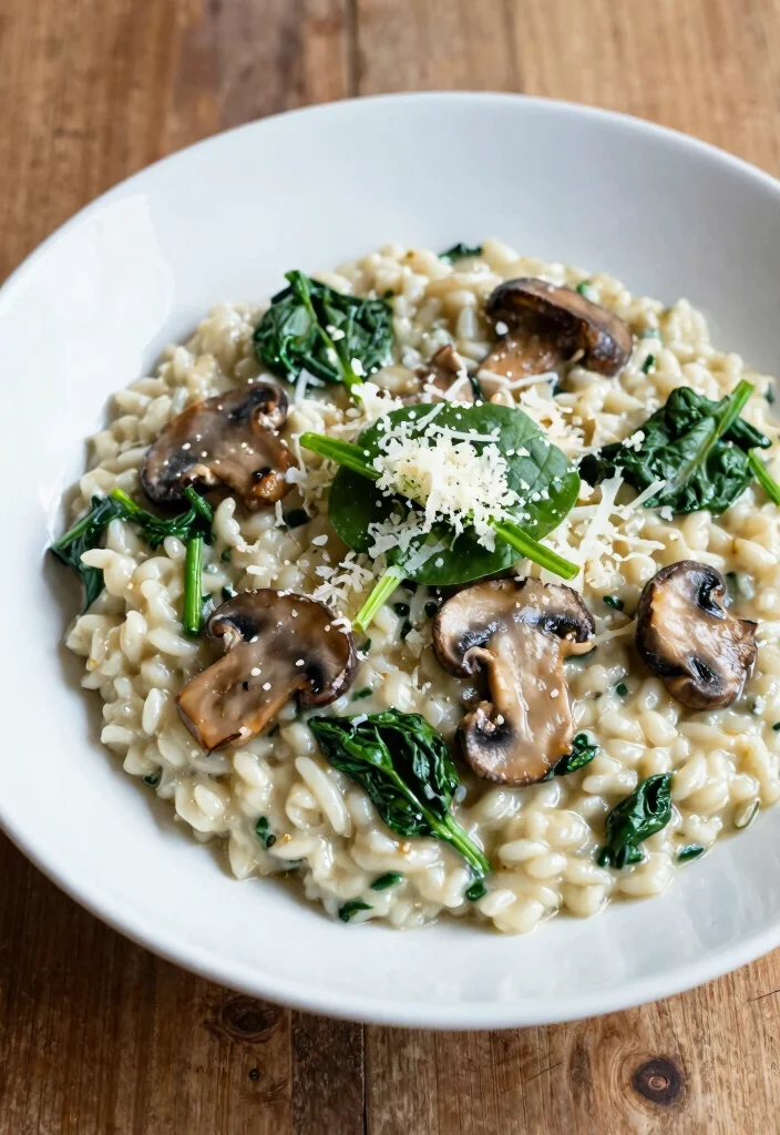 12 Mushroom Dinner Recipes for Easy Savory Weeknight Meals - 2. Mushroom and Spinach Risotto