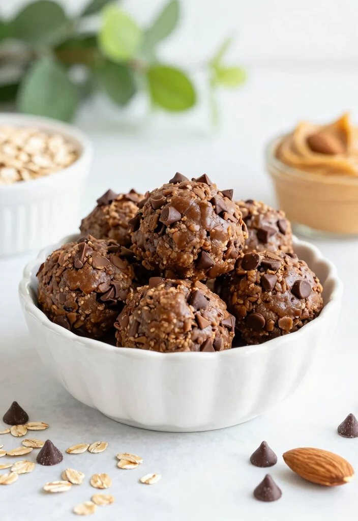 12 No-Butter Dessert Recipes for Light Easy Sweet Treat Ideas - 6. Vegan Chocolate Chip Energy Bites