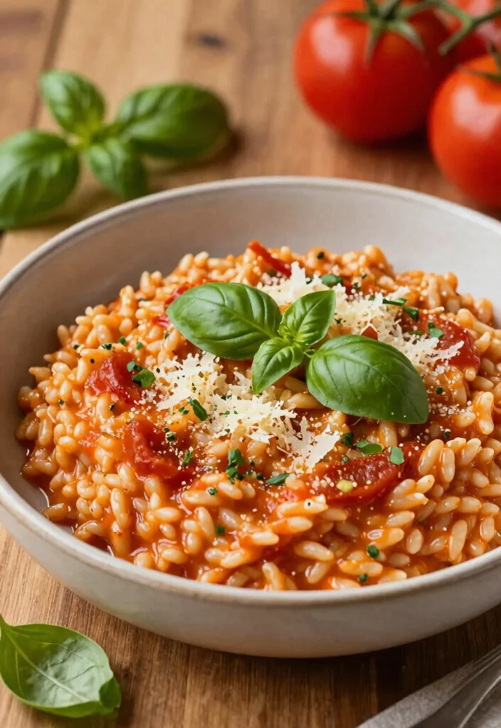 12 One-Pot Dinner Recipes for Easy Minimal-Cleanup Nights - 4. Creamy Tomato Basil Risotto