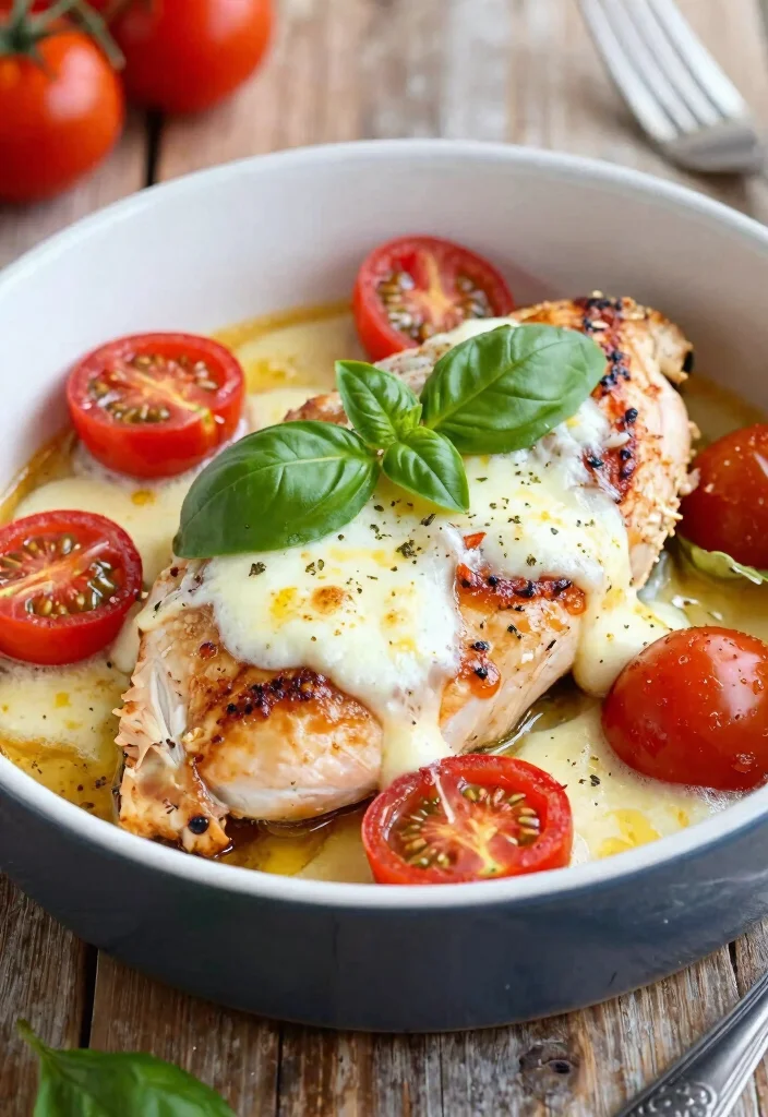 12 Quick Keto Dinner Recipes for Fast Satisfying Meals - 11. Baked Caprese Chicken