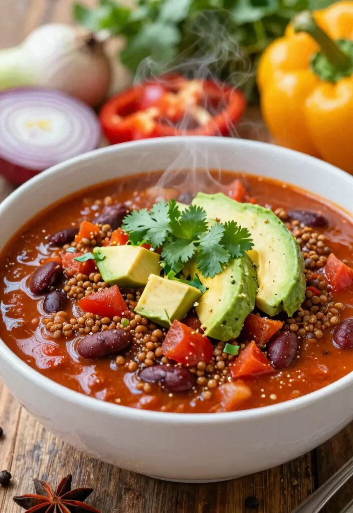 12 Quinoa Vegan Recipes for Easy High-Protein Meals - 2. Spicy Quinoa Chili