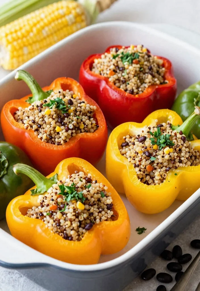 12 Quinoa Vegan Recipes for Easy High-Protein Meals - 4. Quinoa Stuffed Bell Peppers