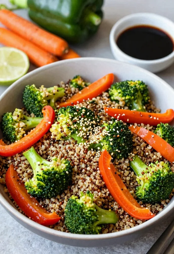 12 Quinoa Vegan Recipes for Easy High-Protein Meals - 7. Quinoa Vegetable Stir-Fry