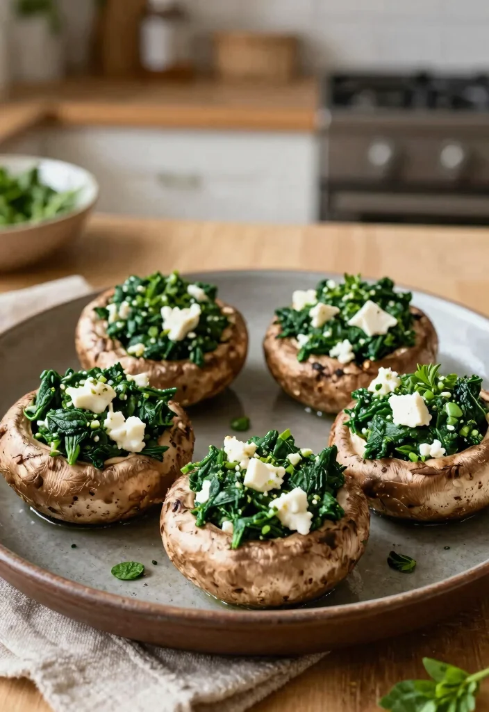 12 Sunday Dinner Recipes for Cozy Crowd-Pleasing Meals - 10. Spinach and Feta Stuffed Portobello Mushrooms