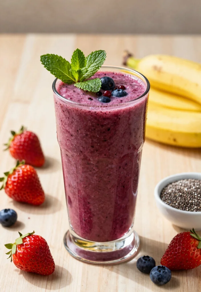 12 Vegan Breakfast Recipes for Easy Energizing Mornings - 1. Berry Blast Smoothie