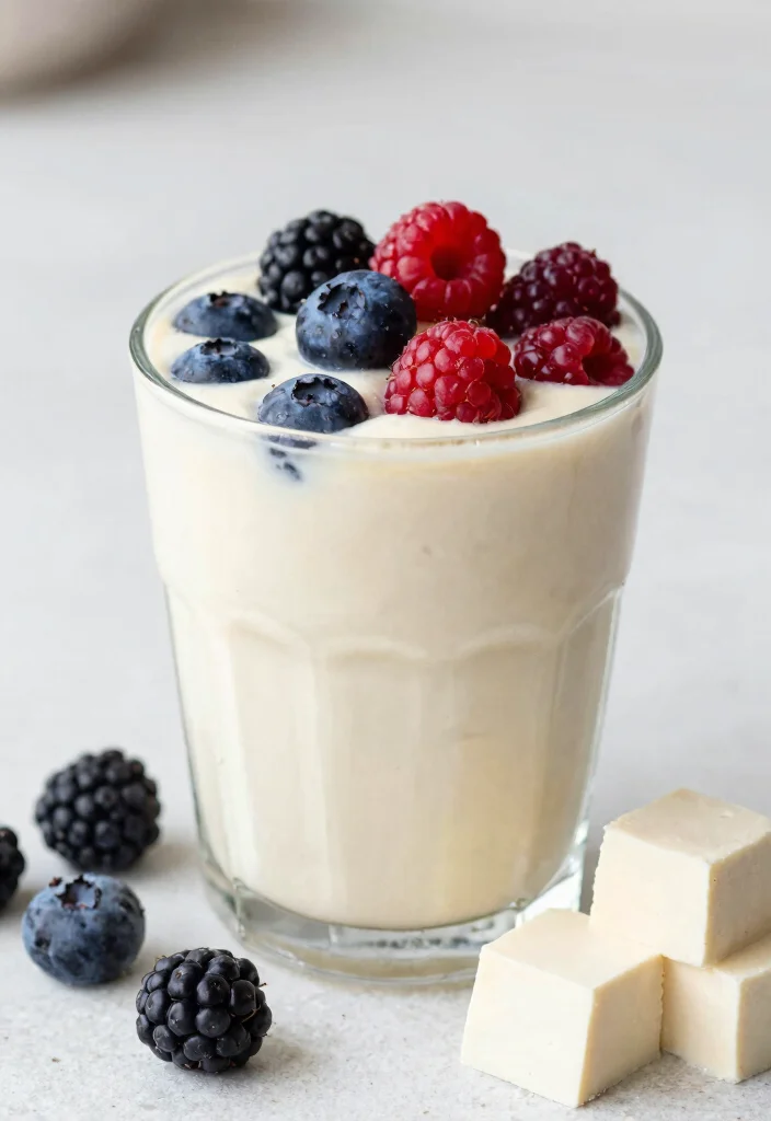 12 Vegan Breakfast Recipes for Easy Energizing Mornings - 12. Silken Tofu Berry Smoothie