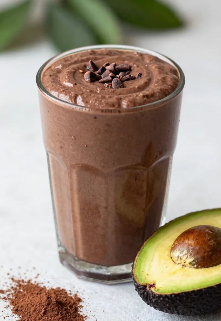 12 Vegan Breakfast Recipes for Easy Energizing Mornings - 5. Chocolate Avocado Smoothie