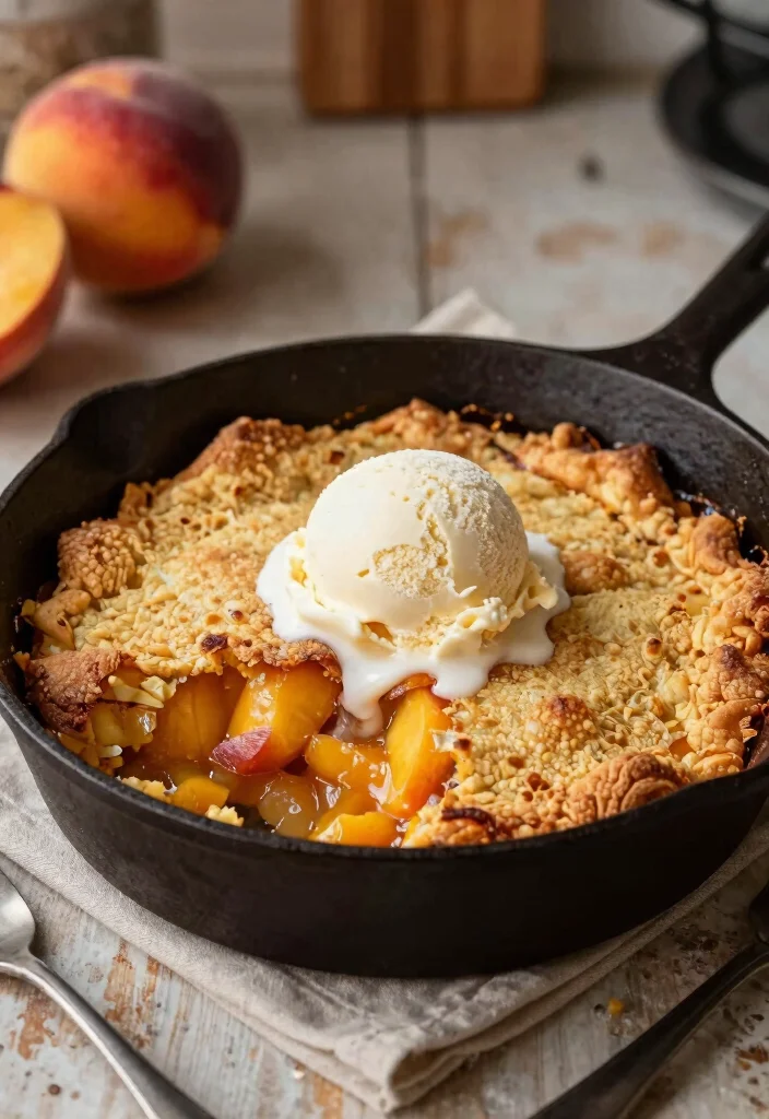 12 Vegan Soul Food Recipes for Comforting Flavorful Meals - 11. Vegan Peach Cobbler