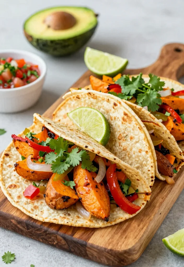 12 Vegan Sweet Potato Recipes for Easy Cozy Weeknight Sides - 10. Sweet Potato Fajitas