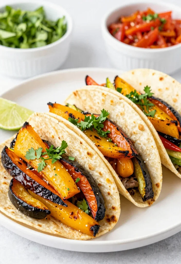 12 Vegan Taco Recipes for Fresh Flavor-Packed Plant Meals - 11. Roasted Vegetable Tacos