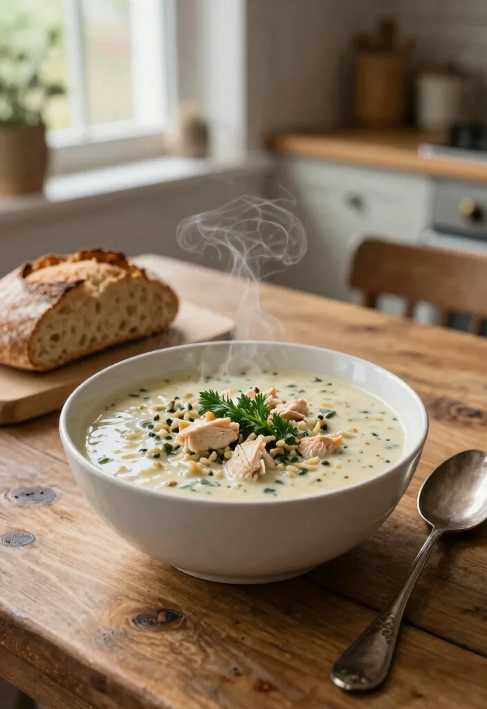 12 Winter Dinner Recipes with Cozy Warming Seasonal Flavor - 1. Creamy Chicken and Wild Rice Soup