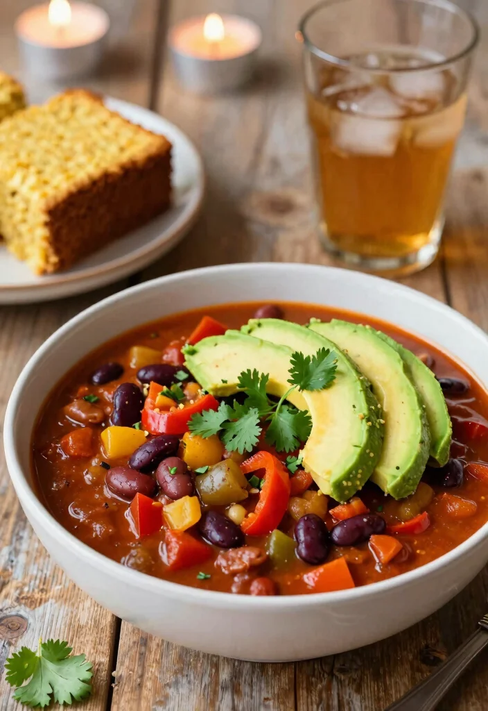 12 Winter Dinner Recipes with Cozy Warming Seasonal Flavor - 3. Vegetarian Chili